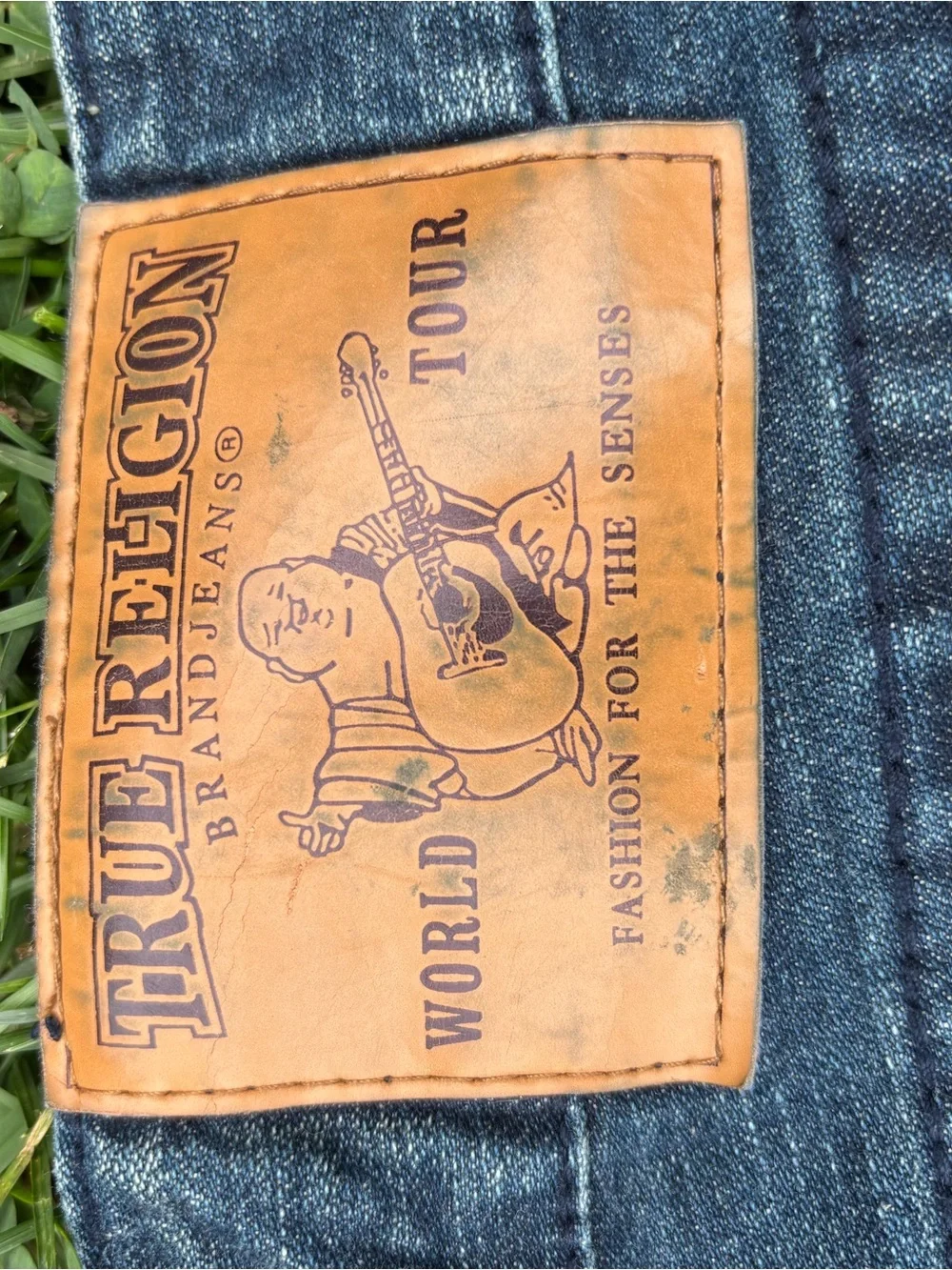 Vintage True Religion USA Men's Blue Denim Jeans - Classic Straight Fit